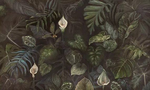 Fototapeta Kwiaty w zieleni Calla