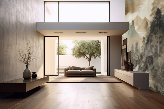 Tapeta Artystyczna Montagne et Ciel Vang Vieng MV100