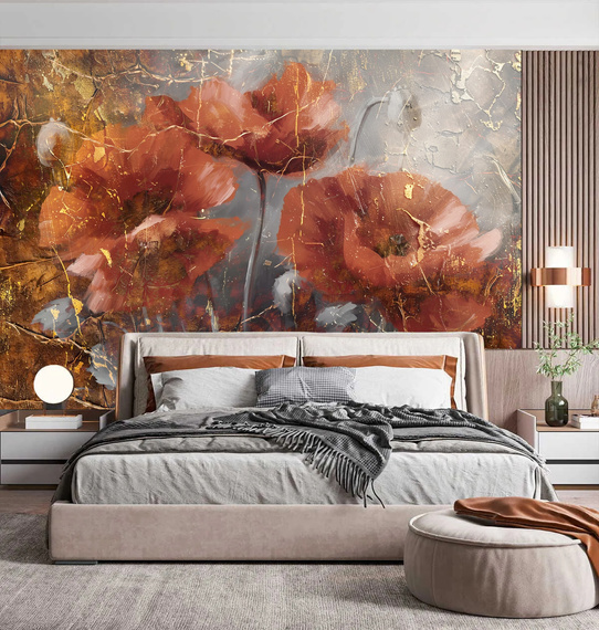 Fototapeta Piękne kwiaty w stylu retro 39