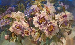 Fototapeta artystyczna Emma Malowane kwiaty