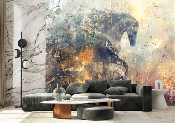 Fototapeta Koń w stylu vintage 54