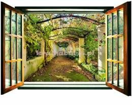 Fototapeta na flizelinie 719VEZ4 Pergola widok przez otwarte okno