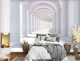 Fototapeta Optyczna iluzja w bieli