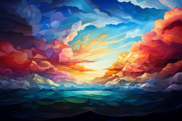 Tapeta Artystyczna Montagne et Ciel Ruby MR100