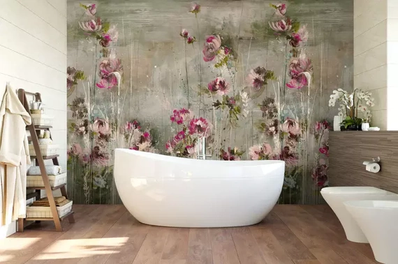 Fototapeta artystyczna Malva kwiaty