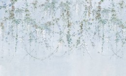 Romantyczna fototapeta zwisające kwiaty pnącza Vitta Blue