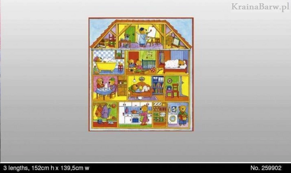 Fototapeta dla dzieci 259902 wesoły domek misiów