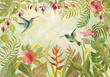 Fototapeta 14232 Kolibry i liście