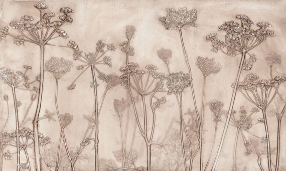 Tapeta artystyczna Wallart Erbario kwiaty