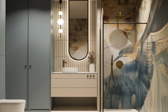 Tapeta artystyczna Wallart Fenix abstrakcja