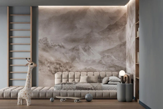 Tapeta artystyczna Wallart Samson Light górski krajobraz