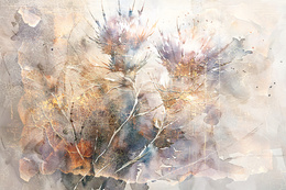 Fototapeta Piękne kwiaty w stylu retro 40