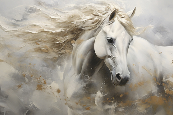 Fototapeta Akwarelowy Koń