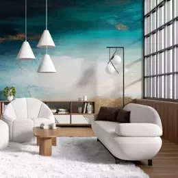 Fototapeta artystyczna Santorini abstrakcja