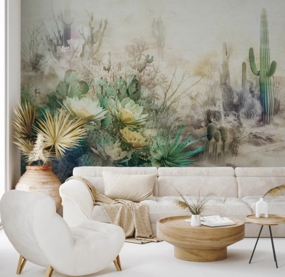 Tapeta artystyczna Wallart Pamo kwiaty