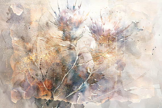 Fototapeta Piękne kwiaty w stylu retro 40