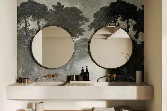 Fototapeta Wallart Hood Dark Drzewa