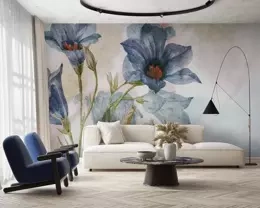 Fototapeta kwiaty niebieskie Antlia