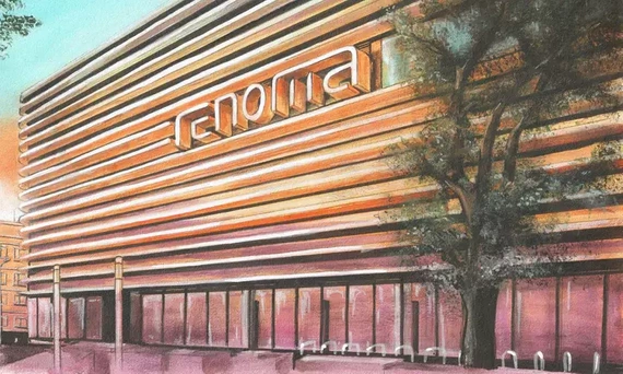 Fototapeta artystyczna Mall B&W  Renoma Wrocław kolor
