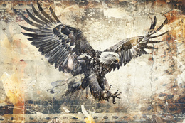 Fototapeta Orzeł amerykański w ataku 18