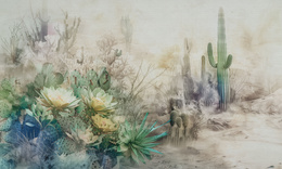 Tapeta artystyczna Wallart Pamo kwiaty