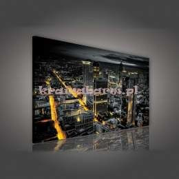 Obraz na płótnie PP186O4 Widok na miasto z lotu ptaka