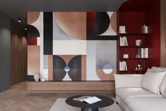 Tapeta artystyczna Wallart Opus abstrakcja geometryczna