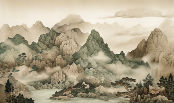 Tapeta Artystyczna Montagne et Ciel Tibet MT101