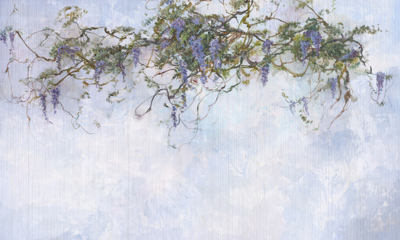 Fototapeta artystyczna Pastorale zwisające kwiaty wisteria