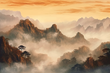 Tapeta Artystyczna Montagne et Ciel Huang Shan MH108