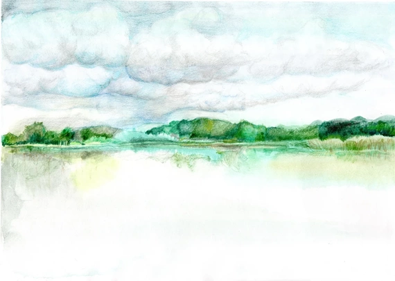 Tapeta Artystyczna Stawy chmury