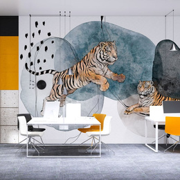 Tapeta Fototapeta 27034 Animal wallpaper mural with tiger