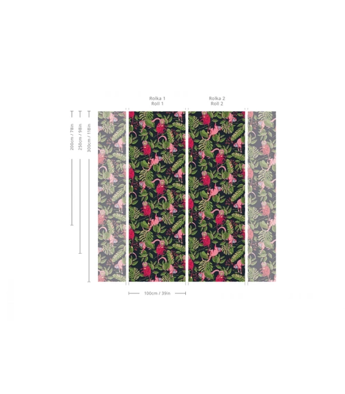 Tapeta Artystyczna Pink Monkey