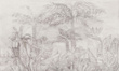 Fototapeta artystyczna Esotico Beige palmy liście
