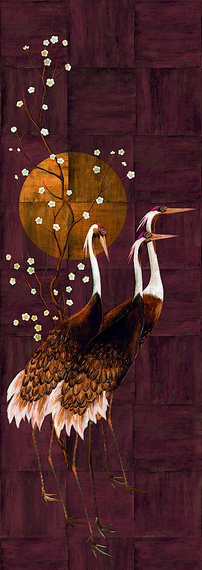 Mural Masureel Tsuro DGTRA7011- 7013 żurawie