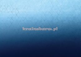 Blue Ombre Fusion geometryczny wzór na błękitno granatowym tle