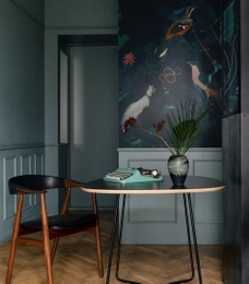 Tapeta Artystyczna Teal Blue Garden