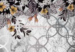 Fototapeta 13581 Złote kwiaty na plecionce