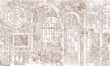Fototapeta artystyczna Sevilla miasto grafika