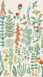 Tapeta Mural ML1901 Painted Sprig