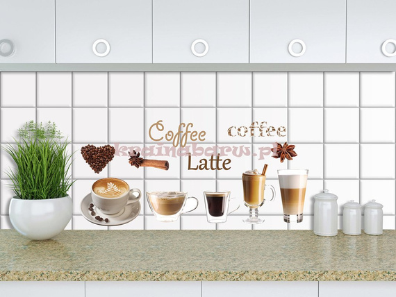 Naklejki na ścianę COFFEE SPN354WD