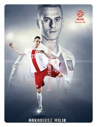 Obraz na tafli PTD228T2 piłka nożna Arkadiusz Milik