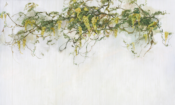 Fototapeta artystyczna Pastorale zwisające kwiaty wisteria