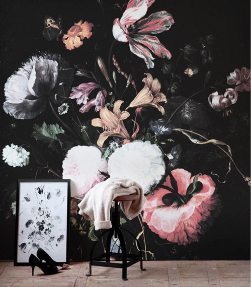 Tapeta Artystyczna Midnight Flowers