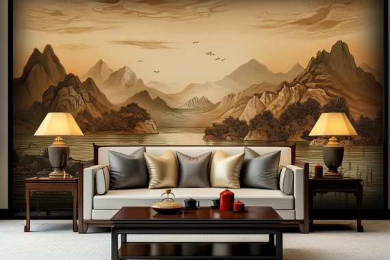 Tapeta Artystyczna Montagne et Ciel Java MJ100