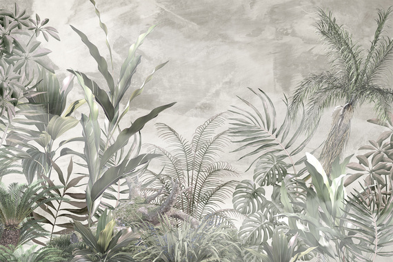 Fototapeta Pastelowa Botaniczna Fantazja