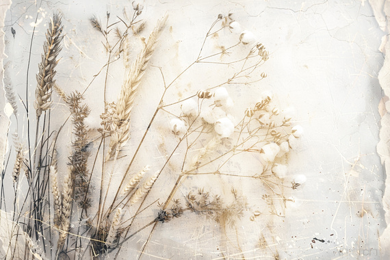 Fototapeta Piękne kwiaty w stylu retro 44