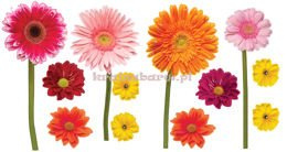 Naklejki na ścianę KWIATY Z KRYSZTAŁKAMI KSNC333WD