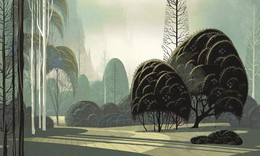 Tekstylny Mural Arte Le Jardin Mystique 97550 las