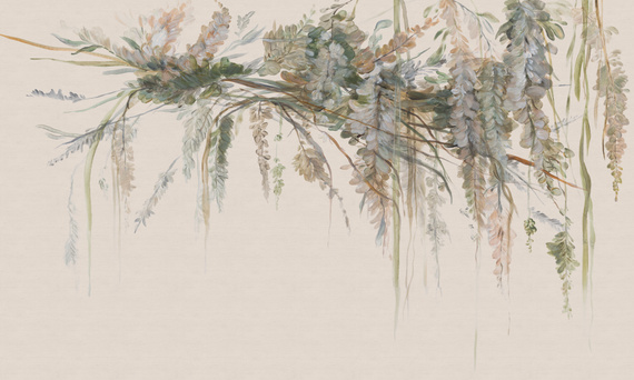 Tapeta artystyczna Wallart Acacia kwiaty